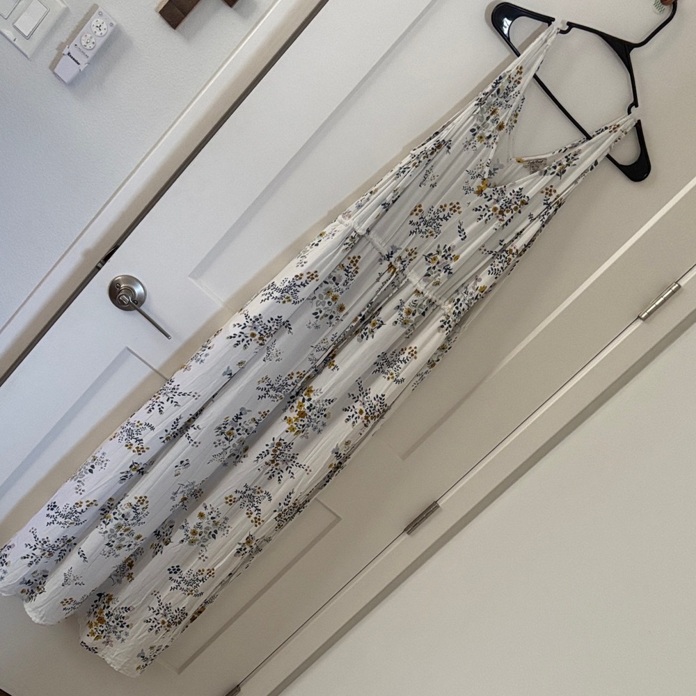 Vintage Lucky Brand White Floral Dress